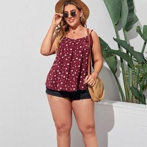 Shein Plus Galaxy Print Tank